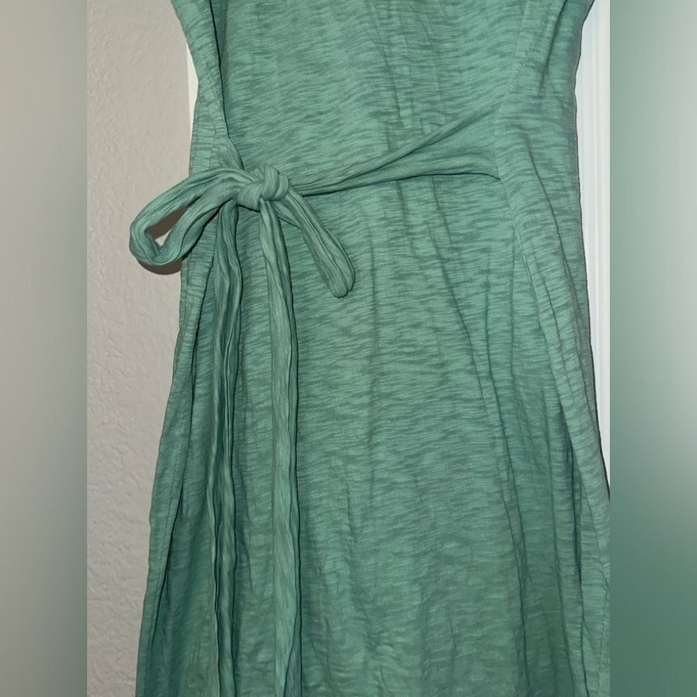 J Crew Short Sleeve Tie Waist Tee Shirt Dress - Picture 5 of 11